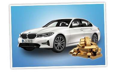 SKL Traumjoker Auto BMW und Goldbarren
