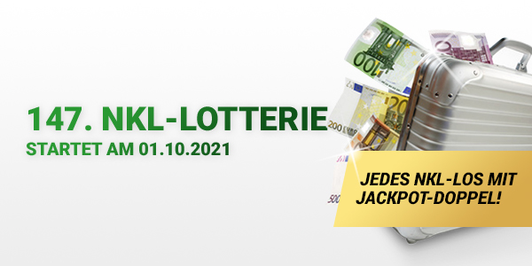 Die 147. NKL-Lotterie startet am 01.10.2021