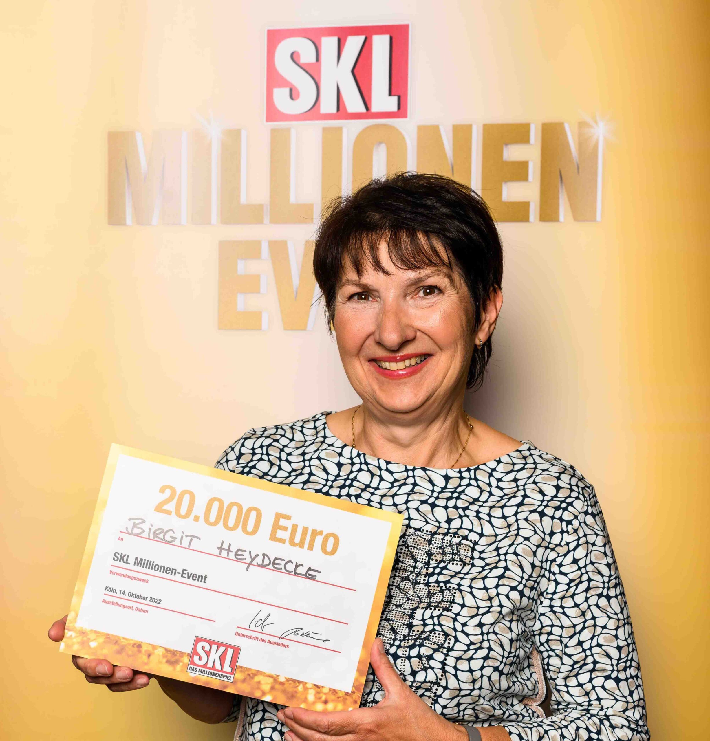 Birgit Heydecke gewinnt 20.000 € beim SKL Millionen-Event