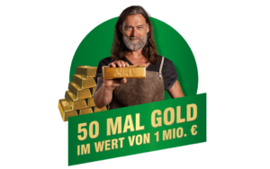 Zum Millionen-Finale: 50x 1 Mio. € in Gold